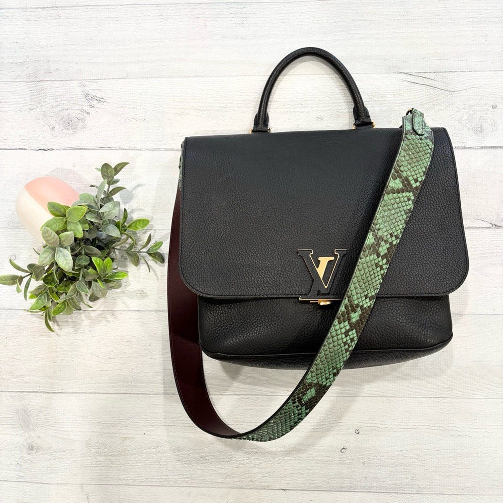 Louis Vuitton Volta Taurillon Noir Calfskin Bag